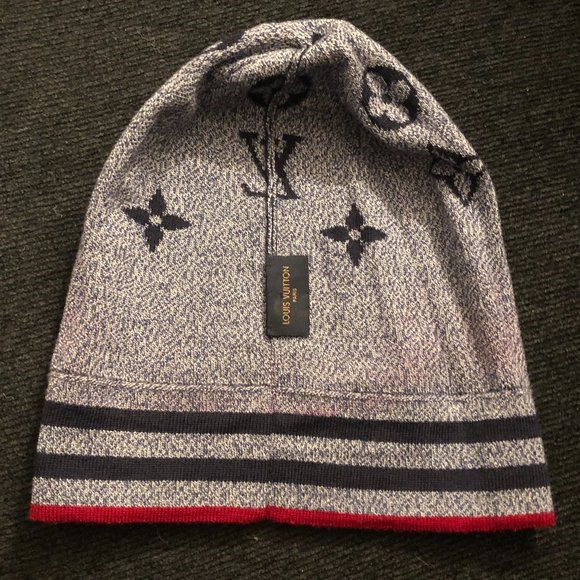 UNISEX MEN/WOMEN 100% AUTHENTIC LOUIS VUITTON KNIT BEANNIE HAT - Picture 3 of 7